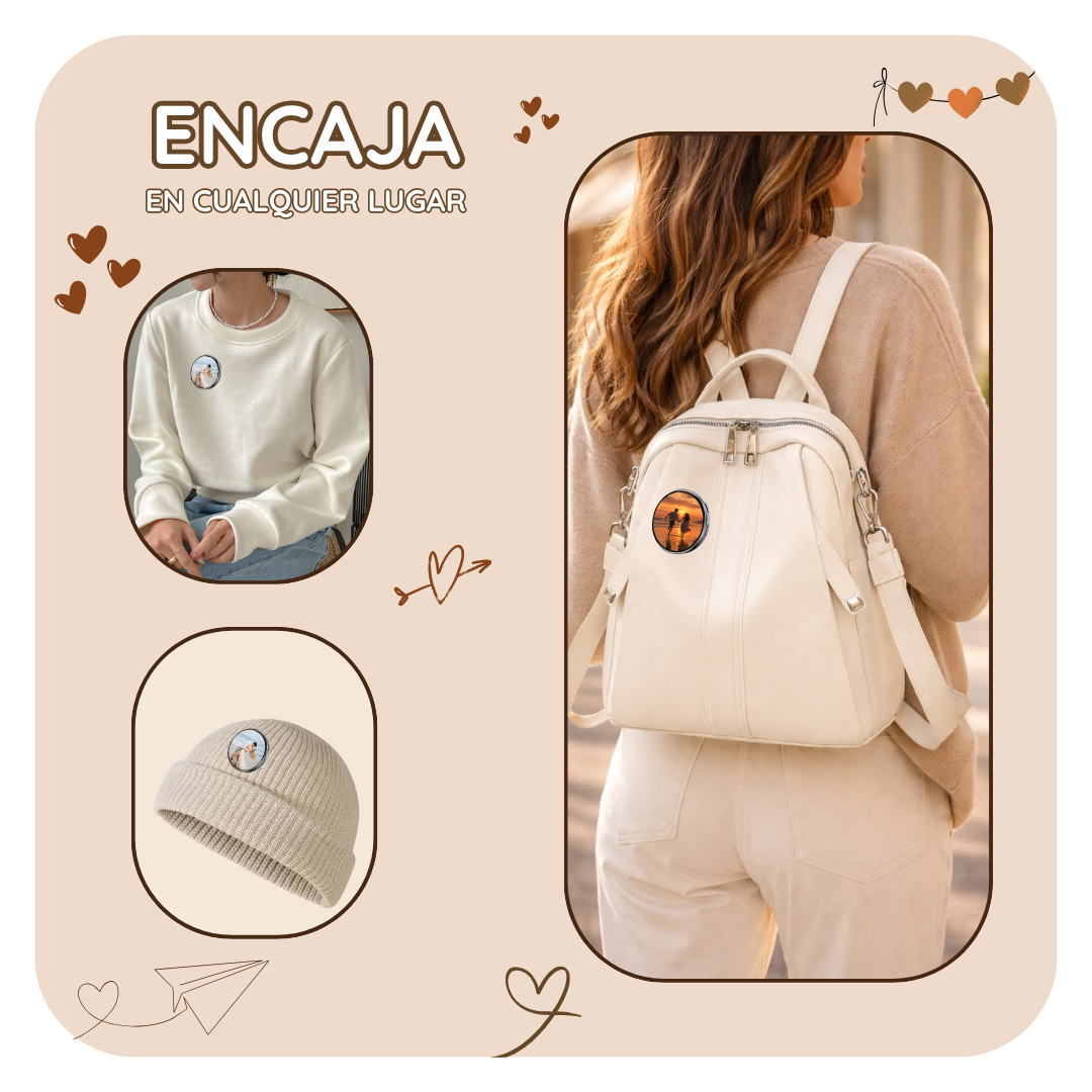 Broche Digital con Pantalla Táctil